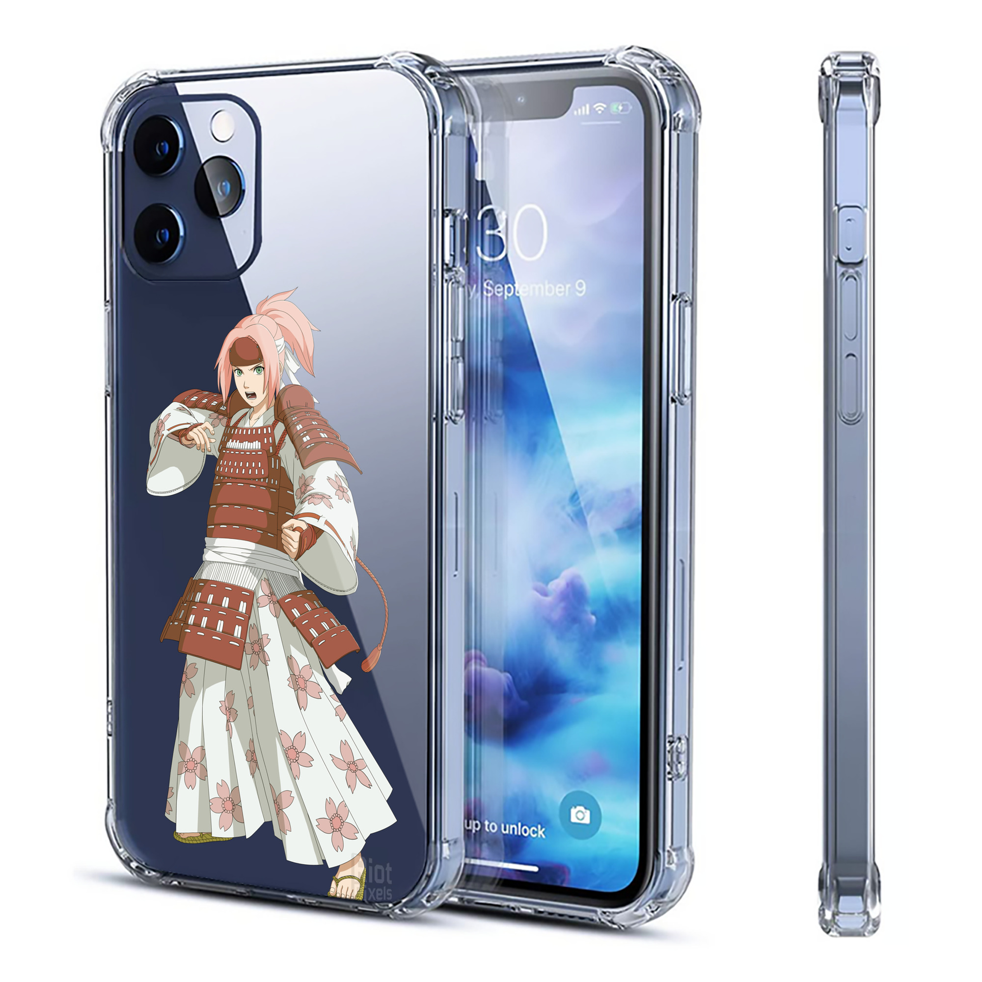 （画像用） NARUTO -ナルト- 春野サクラ Haruno Sakura 【iPhone 12シリーズ対応】透明スマホケース（クリアソフトケース）